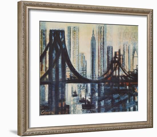 The Brooklyn-Bridge-Marcel Gromaire-Framed Collectable Print