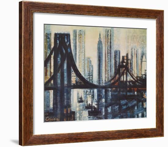 The Brooklyn-Bridge-Marcel Gromaire-Framed Collectable Print