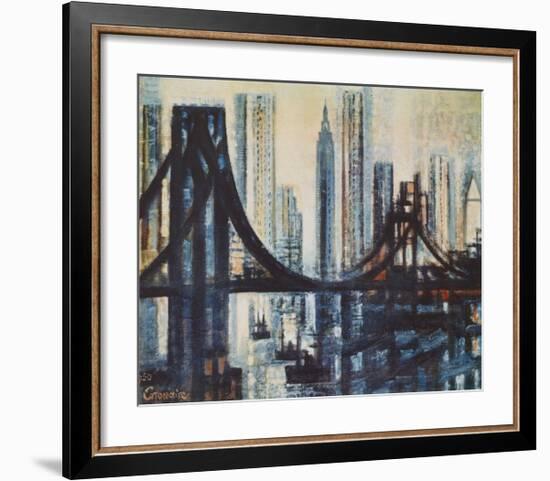 The Brooklyn-Bridge-Marcel Gromaire-Framed Collectable Print