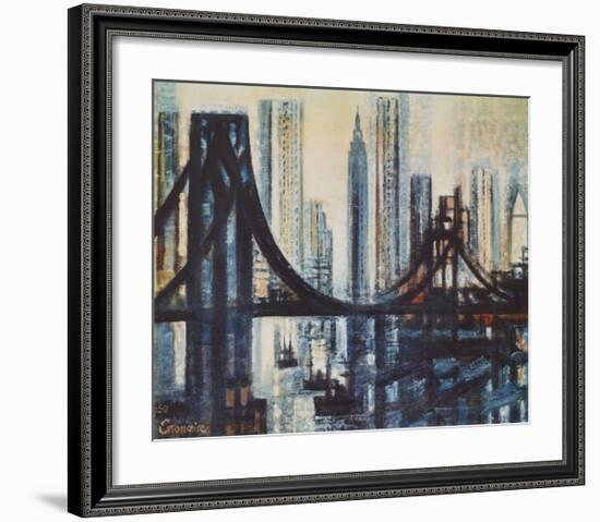 The Brooklyn-Bridge-Marcel Gromaire-Framed Collectable Print