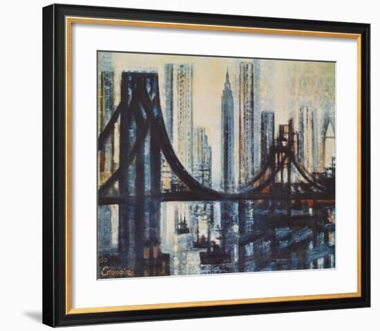 The Brooklyn-Bridge-Marcel Gromaire-Framed Collectable Print