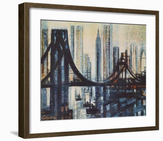 The Brooklyn-Bridge-Marcel Gromaire-Framed Collectable Print