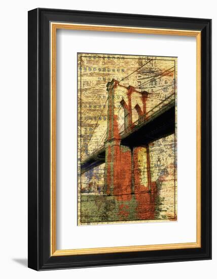The Brooklyn Bridge-Irena Orlov-Framed Art Print