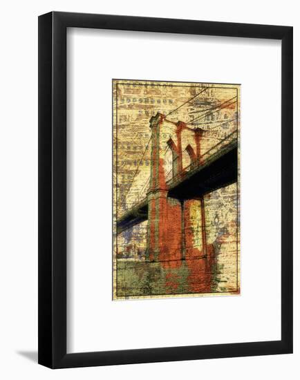 The Brooklyn Bridge-Irena Orlov-Framed Art Print