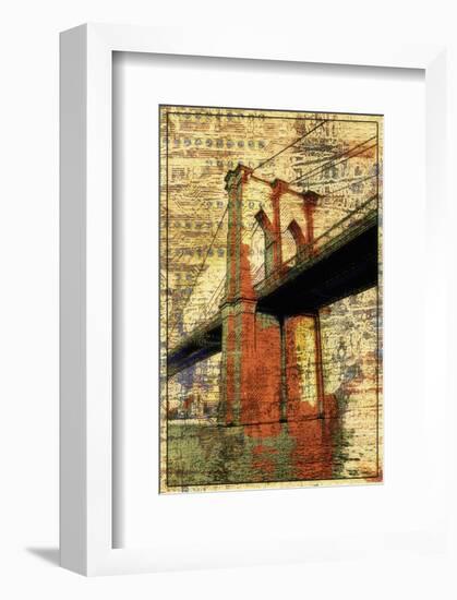 The Brooklyn Bridge-Irena Orlov-Framed Art Print