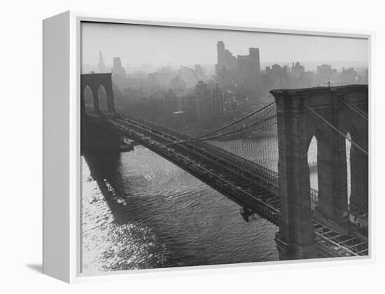 The Brooklyn Bridge-Arthur Schatz-Framed Premier Image Canvas