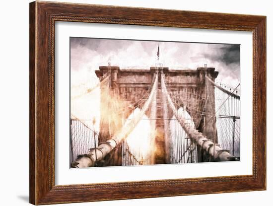 The Brooklyn Bridge-Philippe Hugonnard-Framed Giclee Print