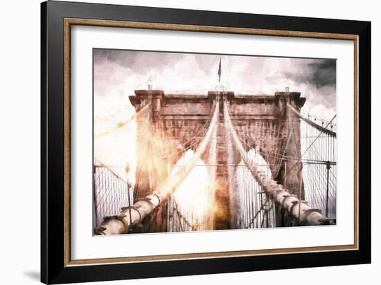 The Brooklyn Bridge-Philippe Hugonnard-Framed Giclee Print