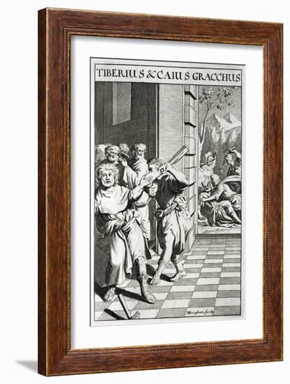 The Brothers Tiberius Gracchus and Gaius Gracchus-null-Framed Giclee Print