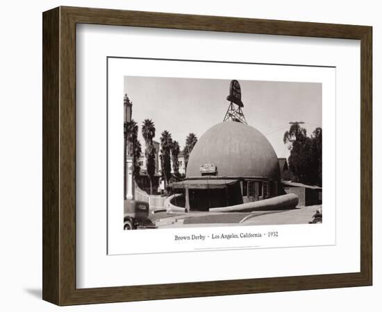 The Brown Derby, Los Angeles, California, 1932-null-Framed Art Print