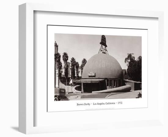 The Brown Derby, Los Angeles, California, 1932-null-Framed Art Print