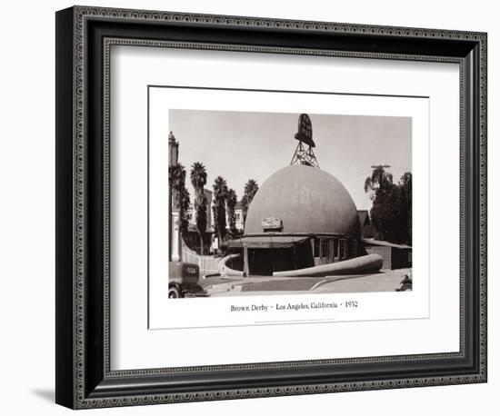 The Brown Derby, Los Angeles, California, 1932-null-Framed Art Print