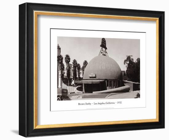 The Brown Derby, Los Angeles, California, 1932-null-Framed Art Print