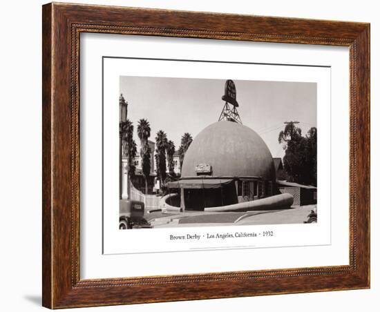 The Brown Derby, Los Angeles, California, 1932-null-Framed Art Print