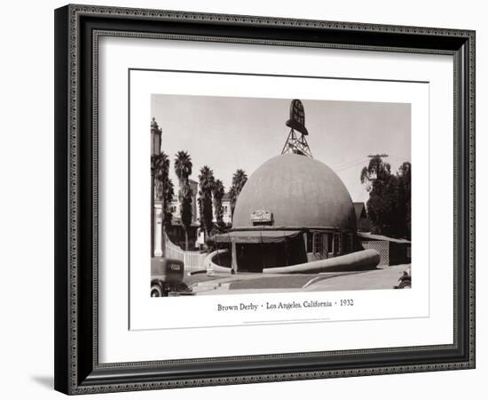 The Brown Derby, Los Angeles, California, 1932-null-Framed Art Print