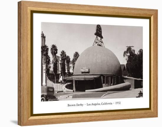 The Brown Derby, Los Angeles, California, 1932-null-Framed Stretched Canvas