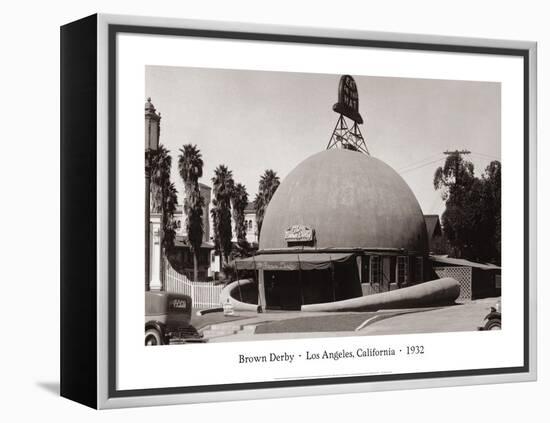 The Brown Derby, Los Angeles, California, 1932-null-Framed Stretched Canvas