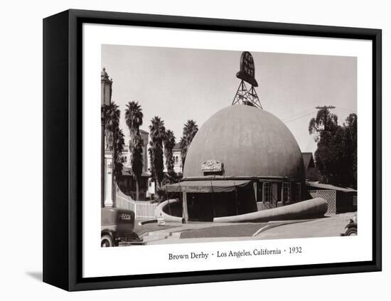 The Brown Derby, Los Angeles, California, 1932-null-Framed Stretched Canvas