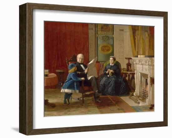 The Brown Family, 1869-Eastman Johnson-Framed Art Print