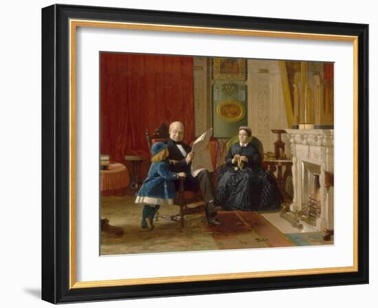 The Brown Family, 1869-Eastman Johnson-Framed Art Print