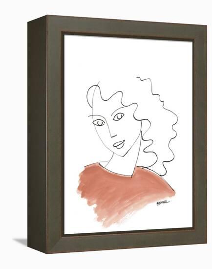 The Brown Jumper-Marsha Hammel-Framed Stretched Canvas