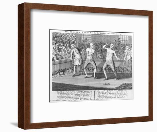 The Bruiser Bruis'D, Or, the Knowing-Ones Taken-In, 1750 (Engraving)-English-Framed Premium Giclee Print