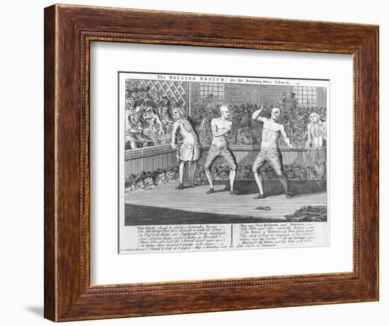 The Bruiser Bruis'D, Or, the Knowing-Ones Taken-In, 1750 (Engraving)-English-Framed Premium Giclee Print