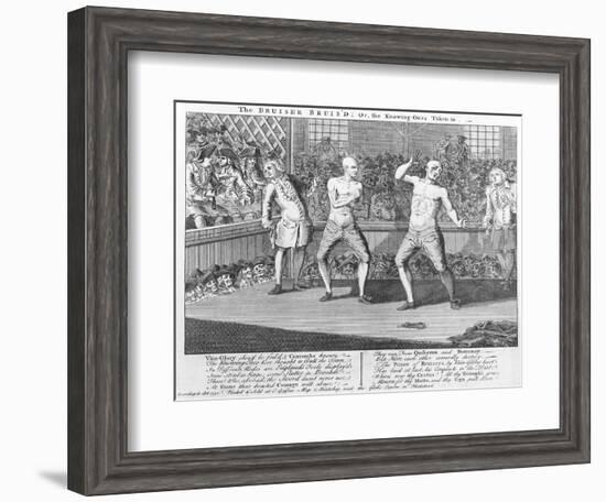 The Bruiser Bruis'D, Or, the Knowing-Ones Taken-In, 1750 (Engraving)-English-Framed Giclee Print