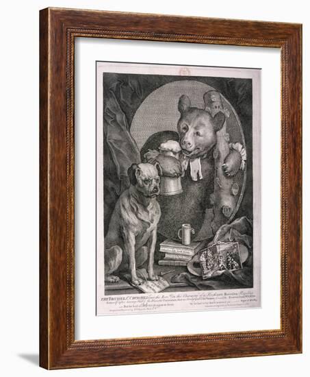 The Bruiser, C. Churchill ... in the Character of a Russian Hercules ..., 1763-William Hogarth-Framed Giclee Print