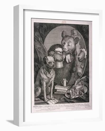 The Bruiser, C. Churchill ... in the Character of a Russian Hercules ..., 1763-William Hogarth-Framed Giclee Print