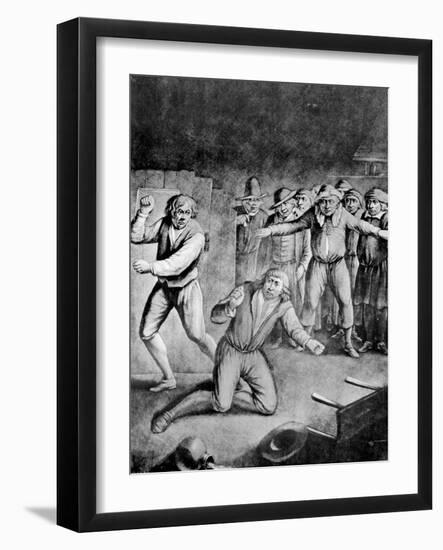 The Bruising Match, 1730-null-Framed Giclee Print