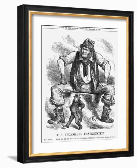 The Brummagem Frankenstein, 1866-John Tenniel-Framed Giclee Print