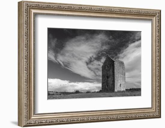 The Bruton Dovecote, a 15th century stone tower on the outskirts of the town of Bruton, Somerset-Adam Burton-Framed Photographic Print