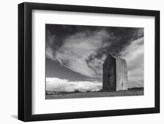 The Bruton Dovecote, a 15th century stone tower on the outskirts of the town of Bruton, Somerset-Adam Burton-Framed Photographic Print