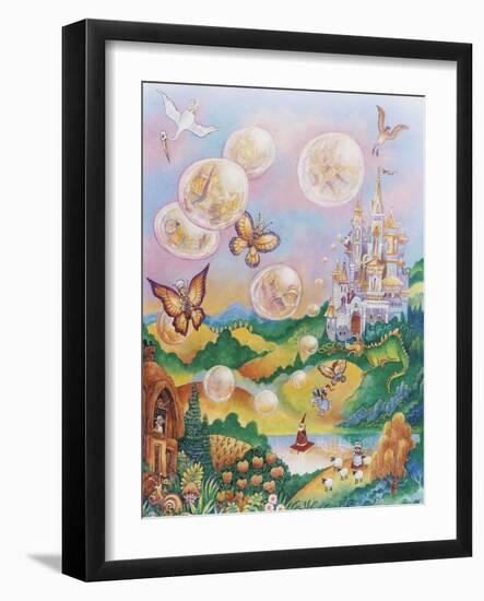 The Bubble Fairies-Bill Bell-Framed Giclee Print