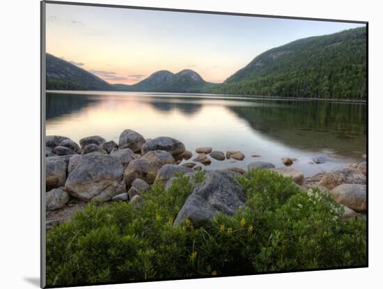 The Bubbles and Jordan Pond in Acadia National Park, Maine, USA-Jerry & Marcy Monkman-Mounted Photographic Print