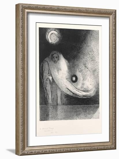 The Buddha, 1895-Odilon Redon-Framed Giclee Print