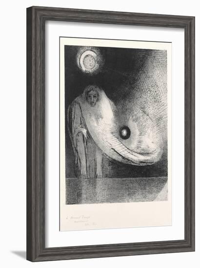 The Buddha, 1895-Odilon Redon-Framed Giclee Print