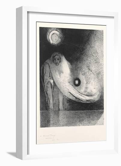 The Buddha, 1895-Odilon Redon-Framed Giclee Print