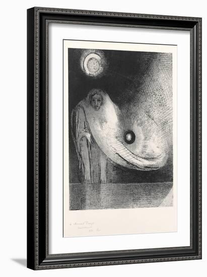 The Buddha, 1895-Odilon Redon-Framed Giclee Print