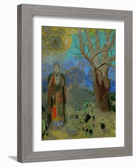 The Buddha, 1906-1907-Odilon Redon-Framed Giclee Print