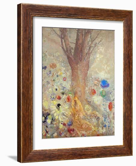 The Buddha - Peinture De Odilon Redon (1840-1916), 1904 - Oil on Canvas - Van Gogh Museum, Amsterda-Odilon Redon-Framed Giclee Print