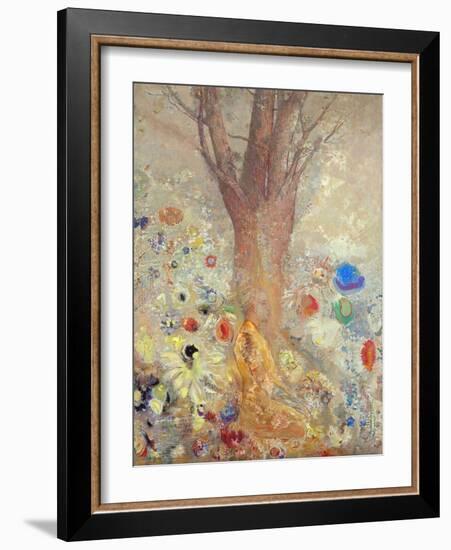 The Buddha - Peinture De Odilon Redon (1840-1916), 1904 - Oil on Canvas - Van Gogh Museum, Amsterda-Odilon Redon-Framed Giclee Print