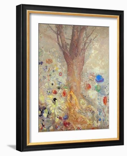 The Buddha - Peinture De Odilon Redon (1840-1916), 1904 - Oil on Canvas - Van Gogh Museum, Amsterda-Odilon Redon-Framed Giclee Print