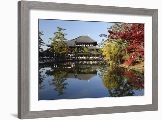 The Buddhist Temple of Topdai-Ji, Nara, Kansai, Japan-Stuart Black-Framed Photographic Print