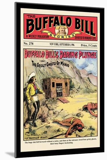 The Buffalo Bill Stories: Buffalo Bill's Daring Plunge-null-Mounted Art Print