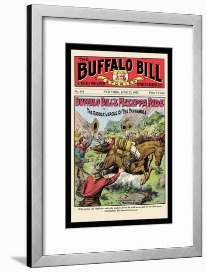 The Buffalo Bill Stories: Buffalo Bill's Mazeppa Ride-null-Framed Art Print