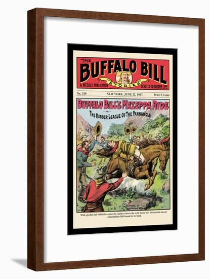 The Buffalo Bill Stories: Buffalo Bill's Mazeppa Ride-null-Framed Art Print