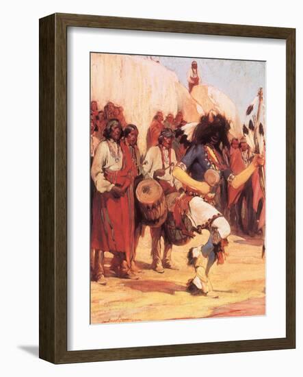 The Buffalo Dance, 1924-Gerald Cassidy-Framed Giclee Print