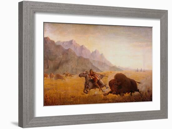 The Buffalo Hunter-Seth Eastman-Framed Giclee Print